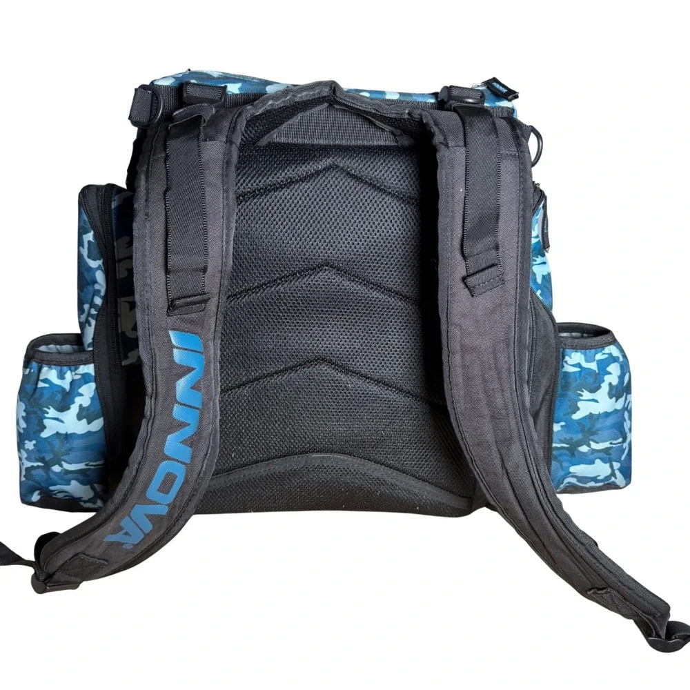 Innova Disc Golf Backpack Blue Camo HeroPack Padded Straps Bag